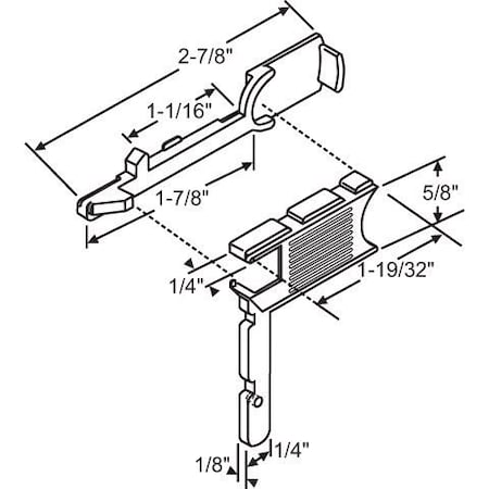 Strybuc Slide Bolt Set 900-1831BA